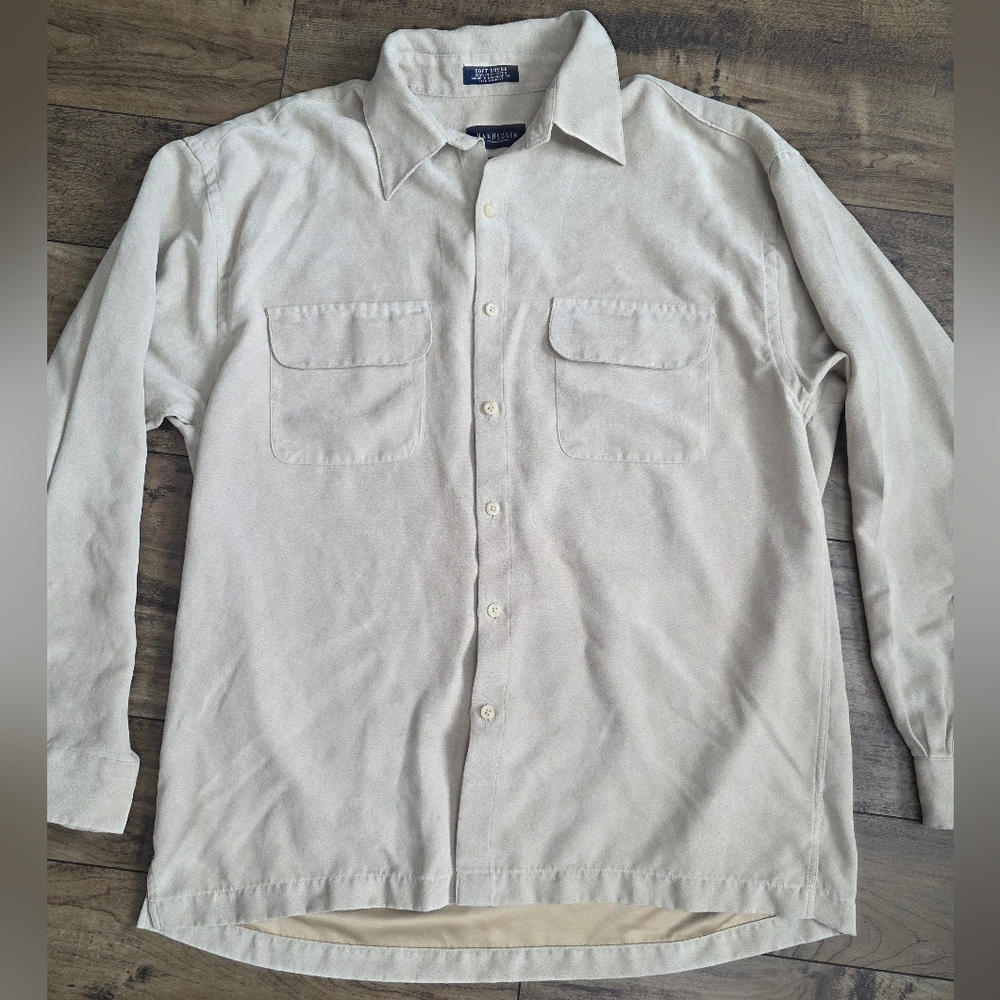 Van Heusen Soft Suede Light Tan Shirt‎